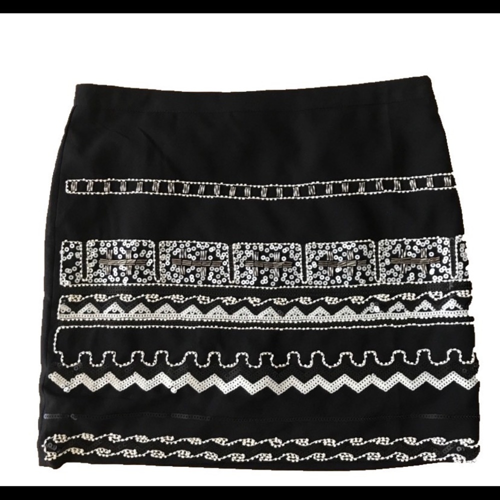 NWT. YA LOS ANGELES BLACK SEQUIN SKIRT